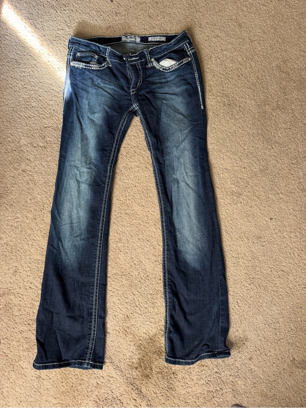 Daytrip Dark Blue Flare Jeans
